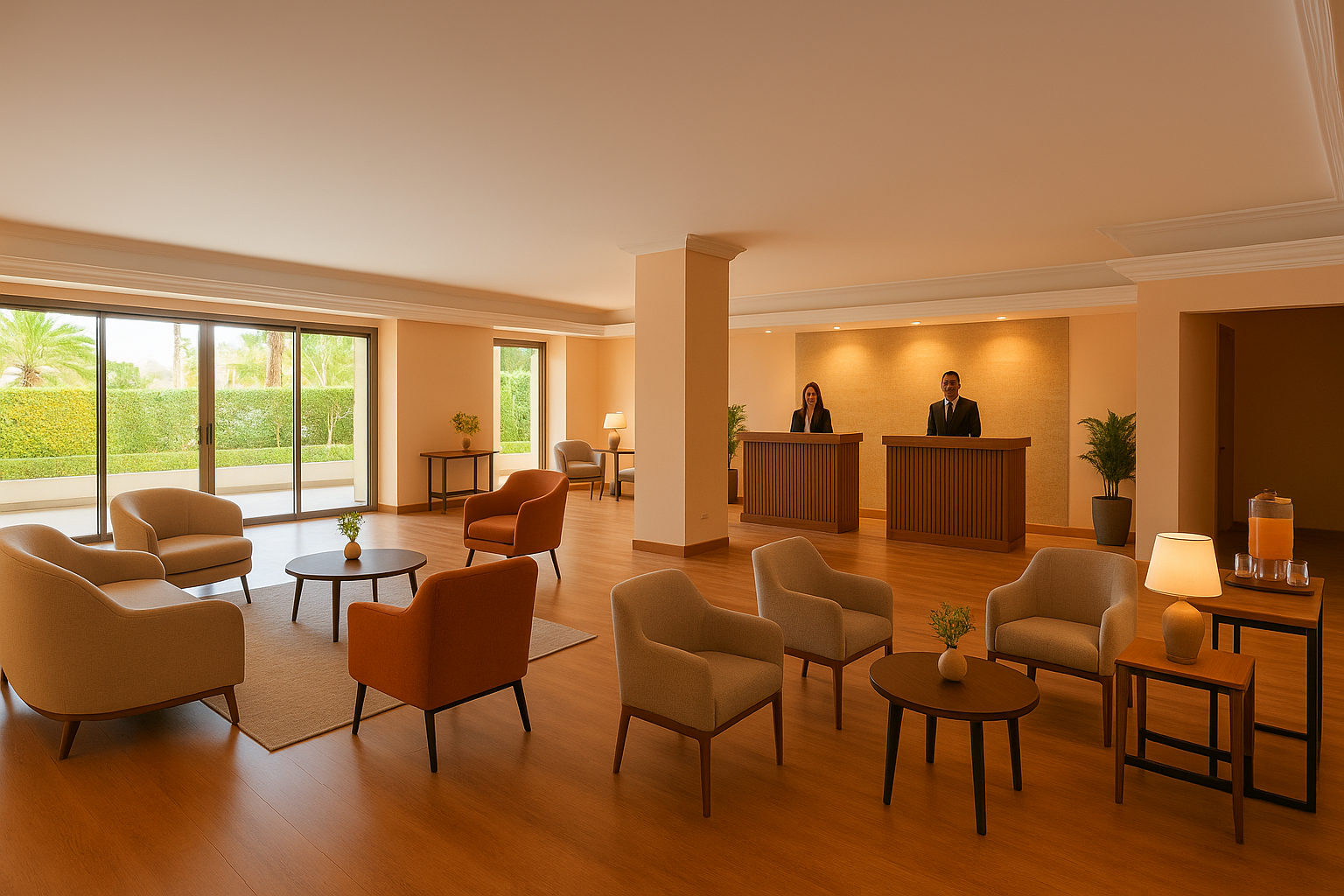 Hotel Reception Area